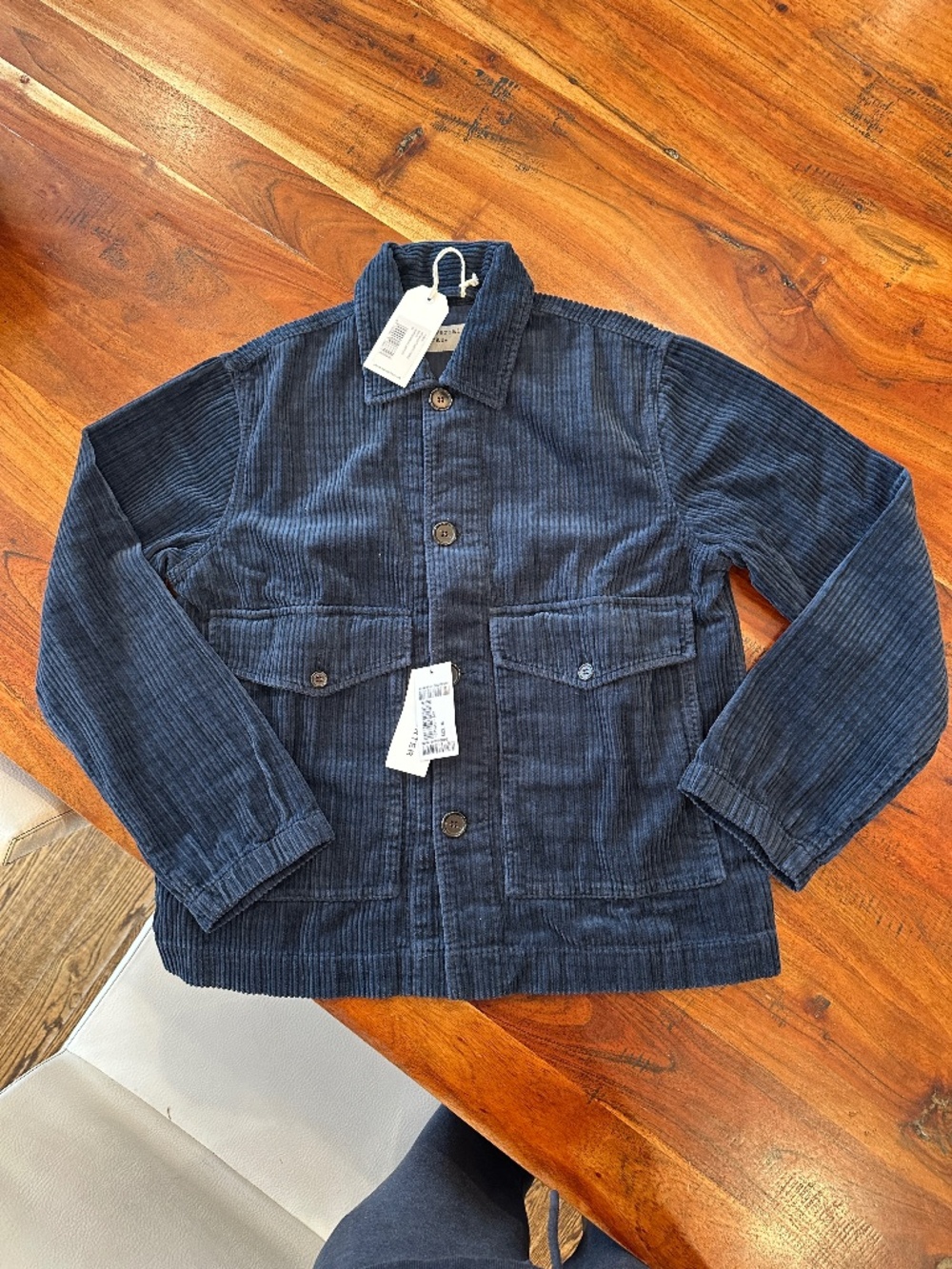 Universal Works: Houndstooth cotton-corduroy overshirt, size Med